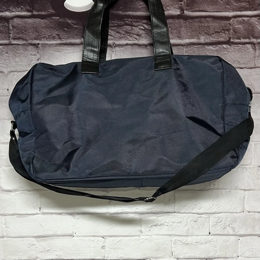 Jimmy Choo Parfums Duffle Tote Bag Navy Nylon‎ Travel Weekend Overnight